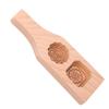 Mooncake Mold 2 Holes Chinese Style Wooden HandMade Pastry Baking Mold for Home Use(2 Holes )