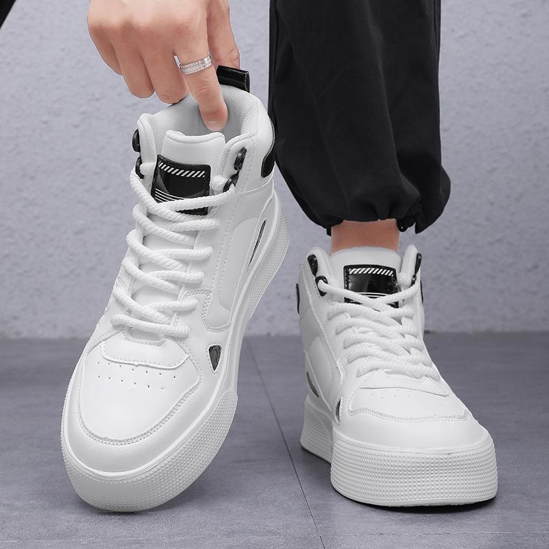 Large Size High-top Shoes Autumn and Winter 45 Guochao Board Shoes 46 Student Casual Sports Shoes 47 Enlarged and Fattened Young Men's Shoes