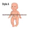 10-Inch Nude Vinyl Doll | Child's Simulation Toy with Silicone Accessories