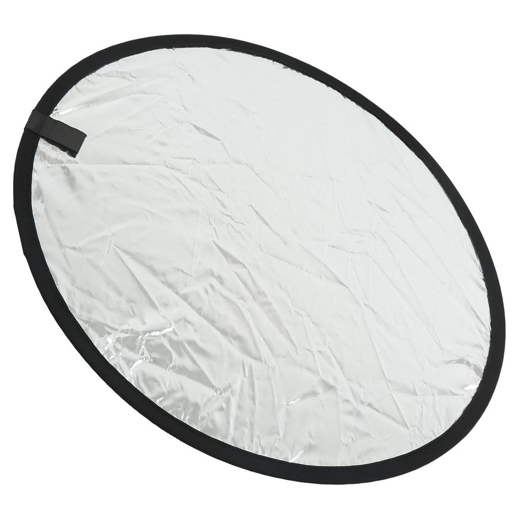 Silver White 2 In1 Reflector Portable Round Photography Light Reflector for Live Lighting