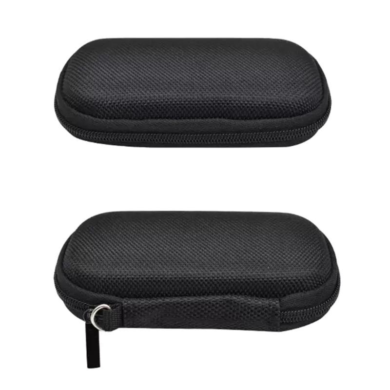 Water Resistant Nylon Hard Shell Case For ICD-UX570/PX370 Voice Recorder Accessories Travel Organizers Storage Bag Black