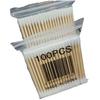 100-Pack Double-Ended Disposable Cotton Swabs for Makeup Removal & Bathing