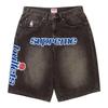 Mitchell Ness Washington Bullets Baggy Denim Short Washed Black