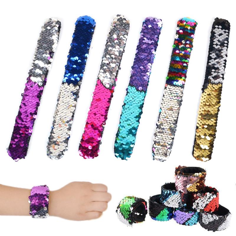 

Детская игрушка-русалка с блестками, поп-кольцо-браслет, игрушка