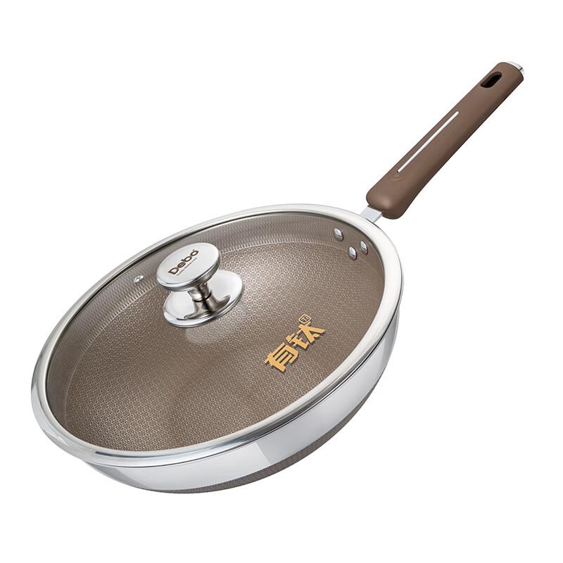 Debo 32cm 304 Stainless Steel Non-stick Wok