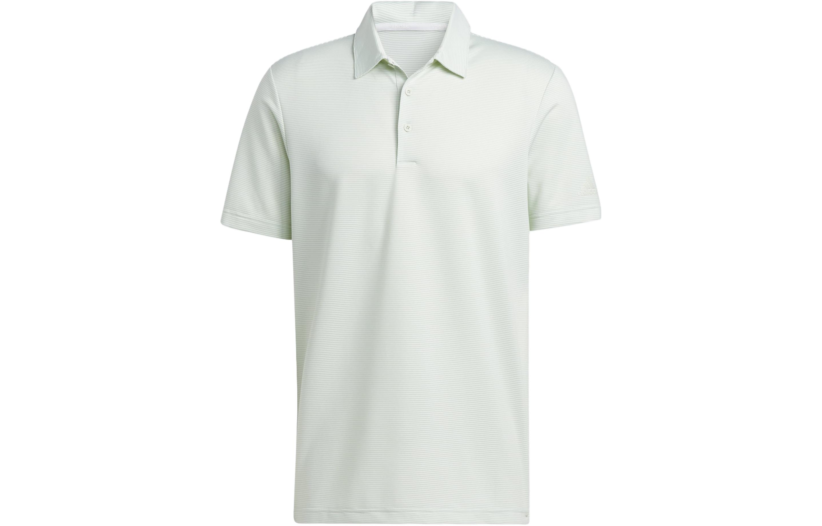 Adidas Ottoman Stripe Polo Shirt Polo Shirt Men s Linen Green HN2300 L