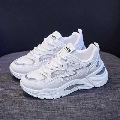 Atmungsaktive kleine weiße Schuhe aus Mesh Damenschuhe Sommer neue dünne Mesh-Schuhe bequem und verschleißfest lässige Sommerschuhe