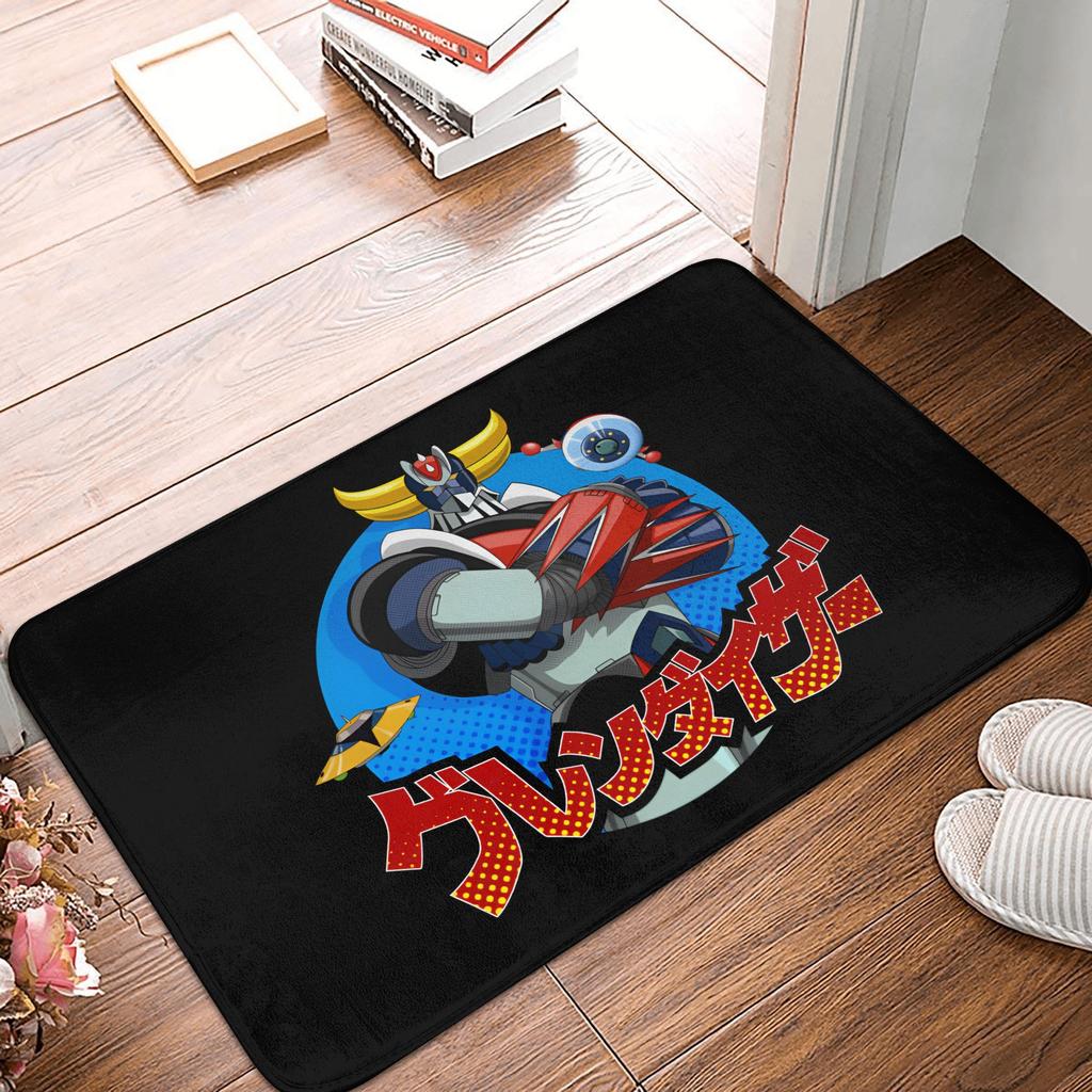 UFO Robot Mazinger Z Front Door Floor Entrance Mats Outdoor Anime Bath Kitchen Doormat Bedroom Carpet Rug