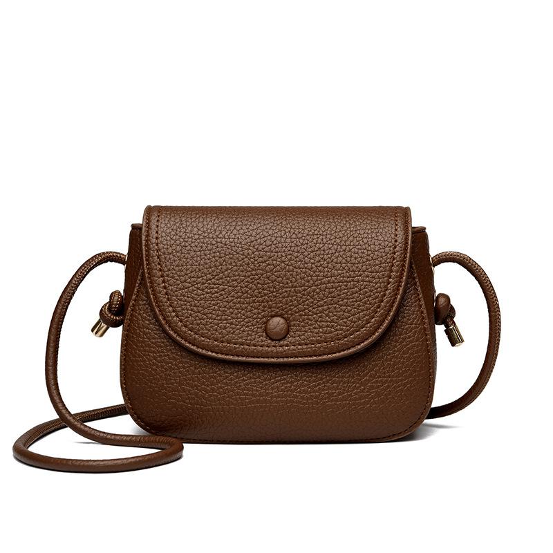 Small Bag Women's Shoulder Bag 2025 New Simple Niche Design Saddle Bag Mini Commuter Messenger Bag