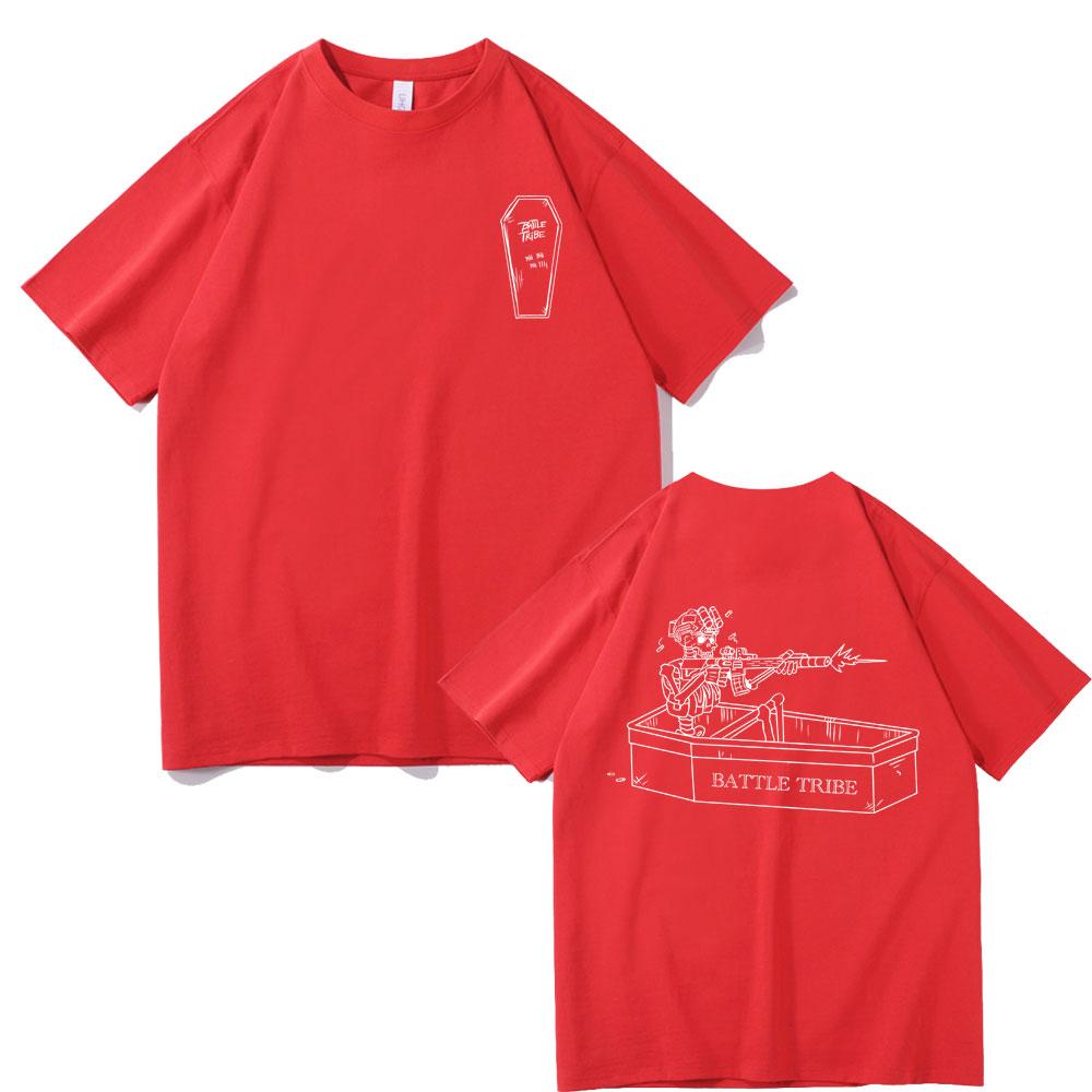 Forward Observations Group Battle Tribe From The Grave Pull Over Print Tshirt Vintage Skeleton T Shirts Male Oversized Tshirt