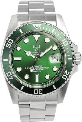 Zegarek Hyakuichi Automatyczny Automatyczny z funkcją stop sekundy koronka Mechaniczny Wyświetlanie daty Wodoodporny do 200m bezel Zegarek Zielony [HYAKUICHI 101] Nr 7 Diver's