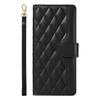 For Motorola Moto G85 5G/ S50 Neo 5G Case Wallet Rhombus Leather Phone Cover with Shoulder Strap,Wrist Strap