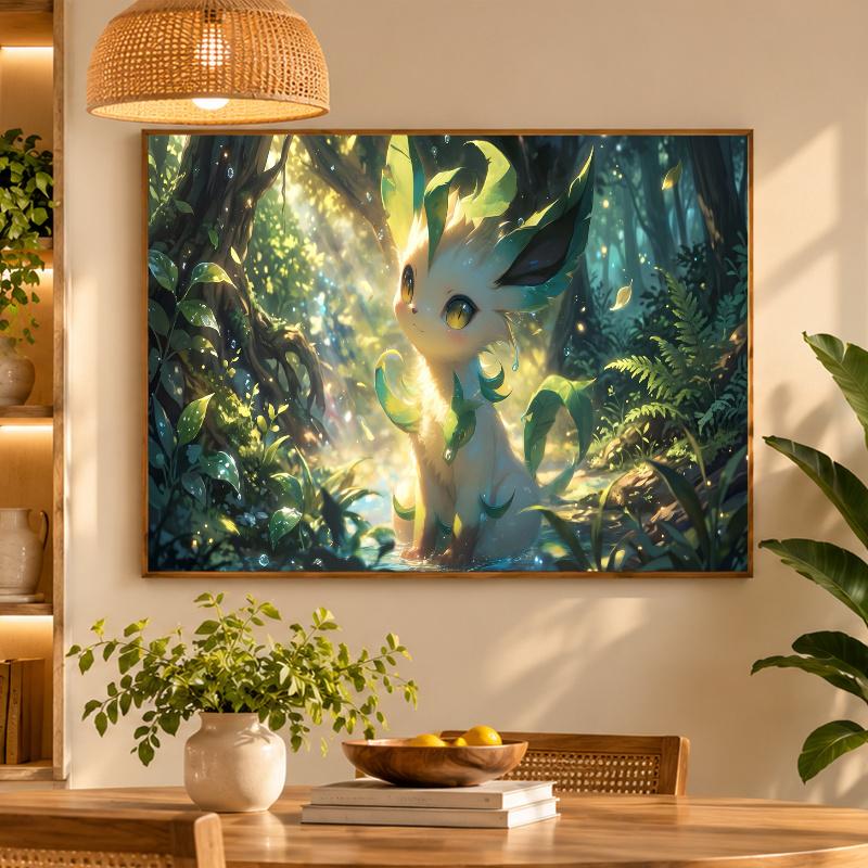 5D Diamond Painting Leafeon DIY Full Drill Diamond Art Kit Home Decoration