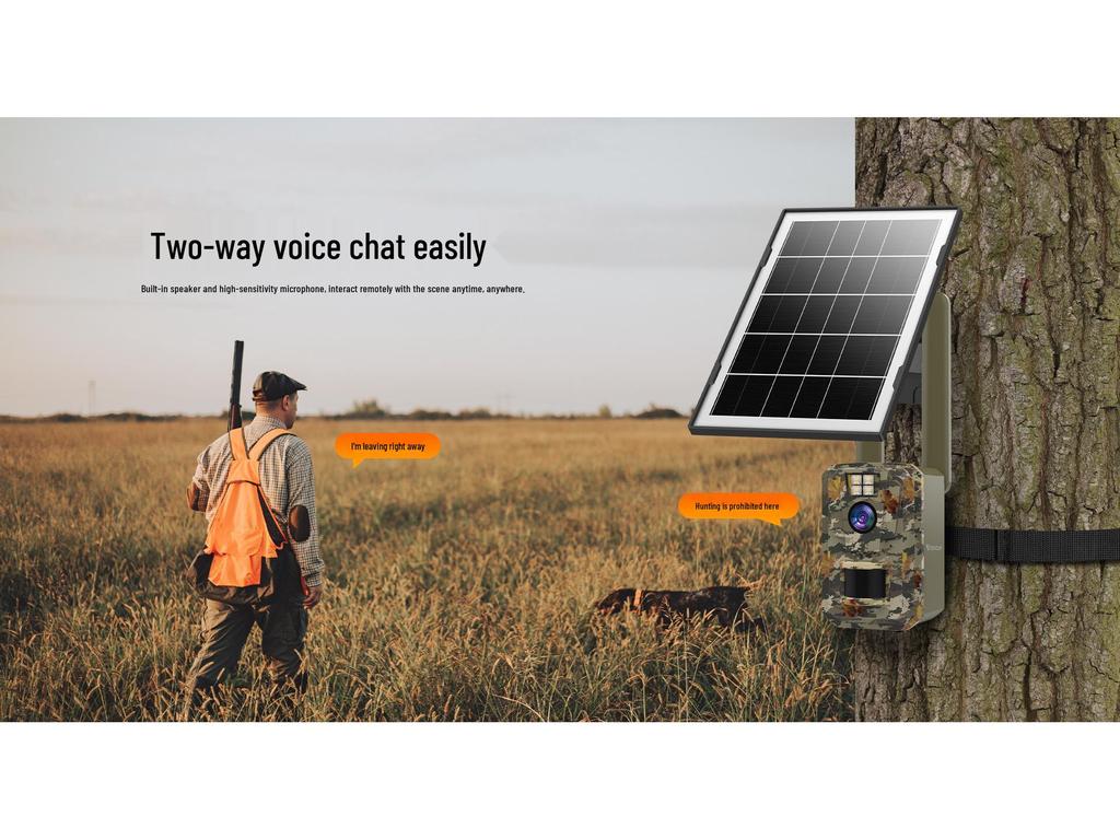 4G Solar-Powered Hunting Camera with HD Infrared Night Vision