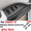 Car Window Switch Control Panel for ZEEKR 7X Interior Accessories 2024 2025 for Left Hand Drive