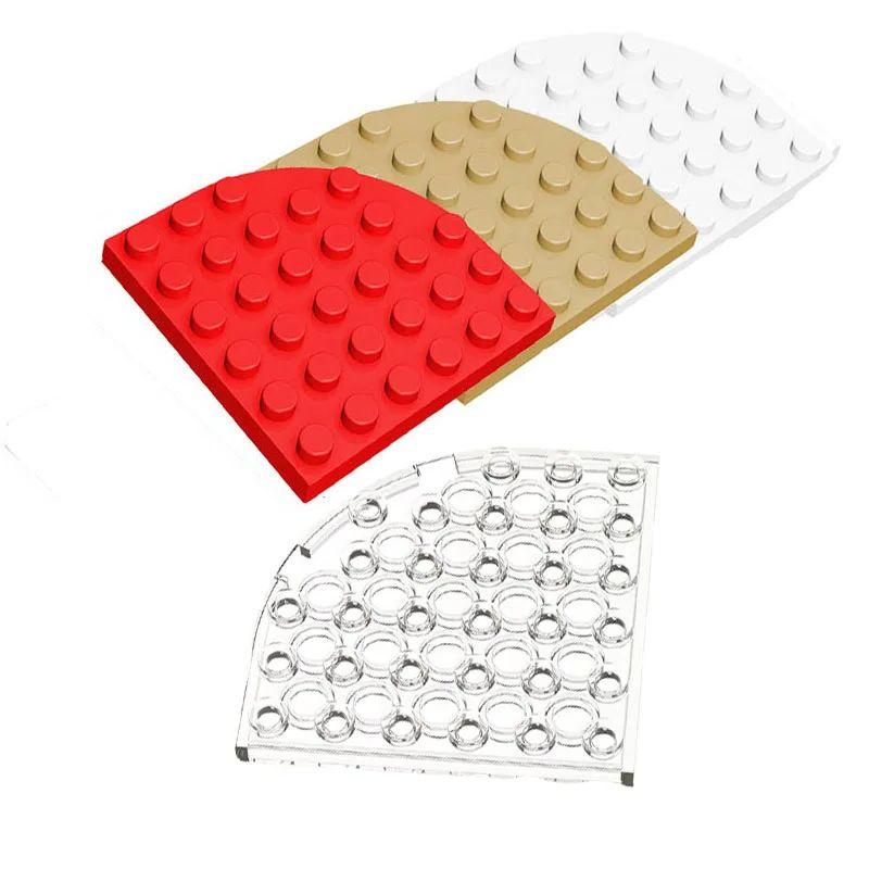 10 Stück 6003 Platte Runde Ecke 6 x 6 Dünne Bausteine Moc Farbe Kompatibel mit Brick DIY Ersatzteile