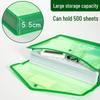 Transparent A4 Document Bag with Large Capacity and Business Card Holder