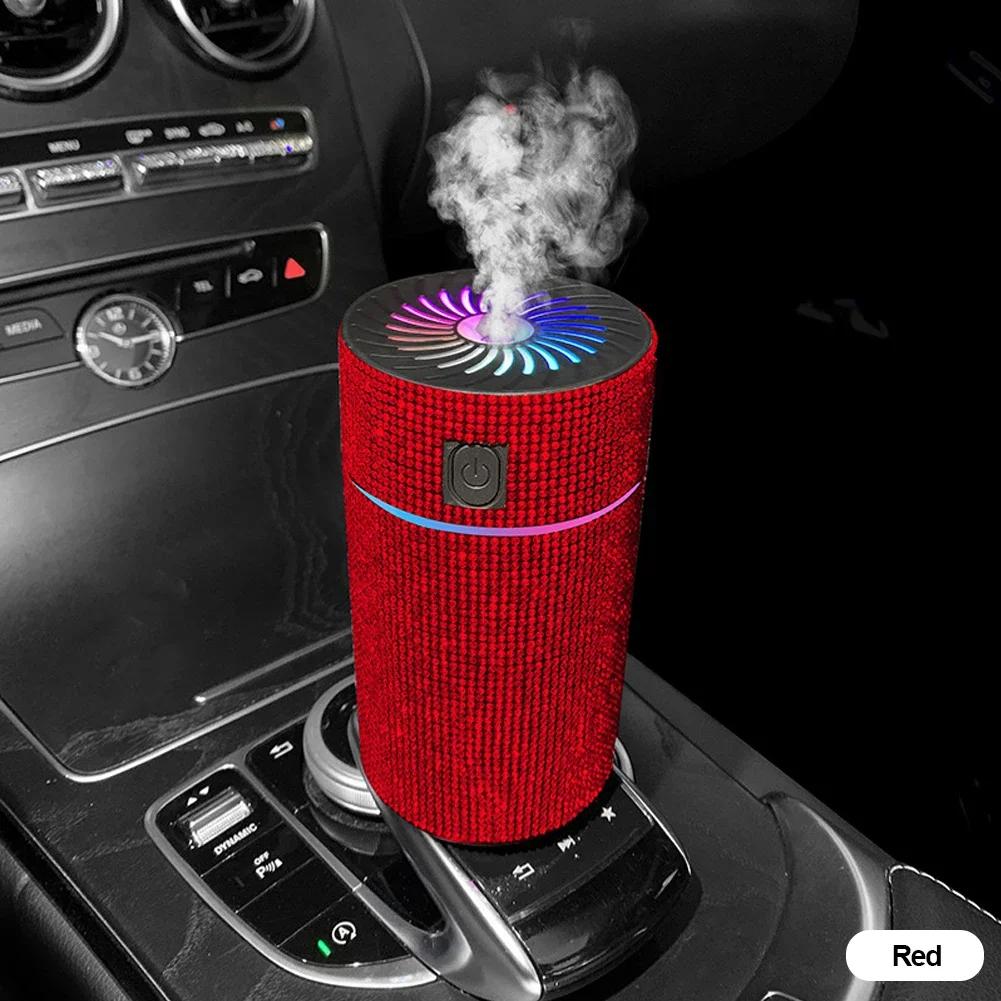 Difuzor auto de lux cu diamante umidificator cu lumină LED Purificator de aer automat Difuzor de aromaterapie Odorizant Accesorii auto