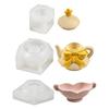 Teapot Candle Making Tool Set for Decorative Candle Cup and Resin Craft, Flexible Casting Tool for Soap Making Gypsum Craft Project