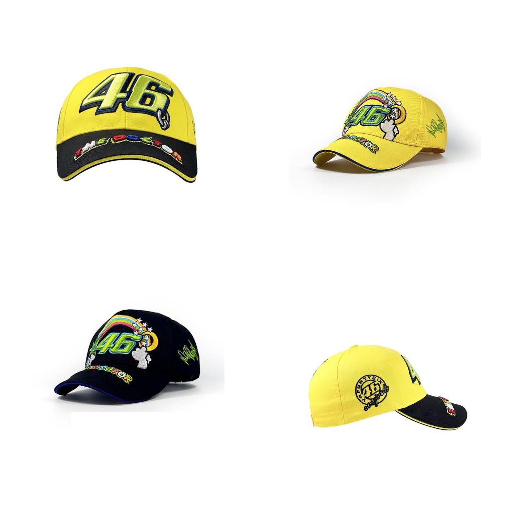 Valentino Rossi Motorrad-Baseballkappe mit Stickerei und Sonnenschutz für Freizeit und Outdoor