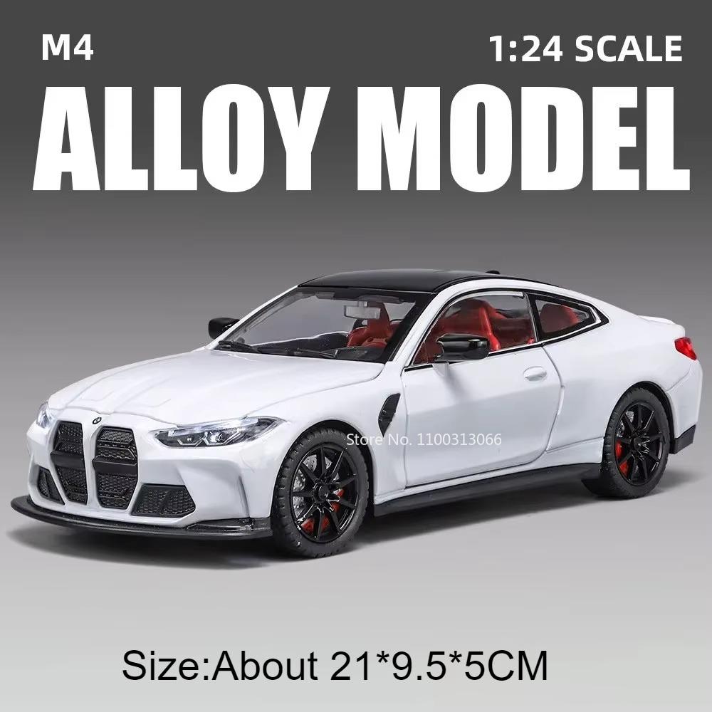 1:24 5 Series 530Li M4 Model Toys Cars Alloy Diecast Wheel Pull Back Miniature Car Doors Opened Vehicle Perfect Gifts for Kids