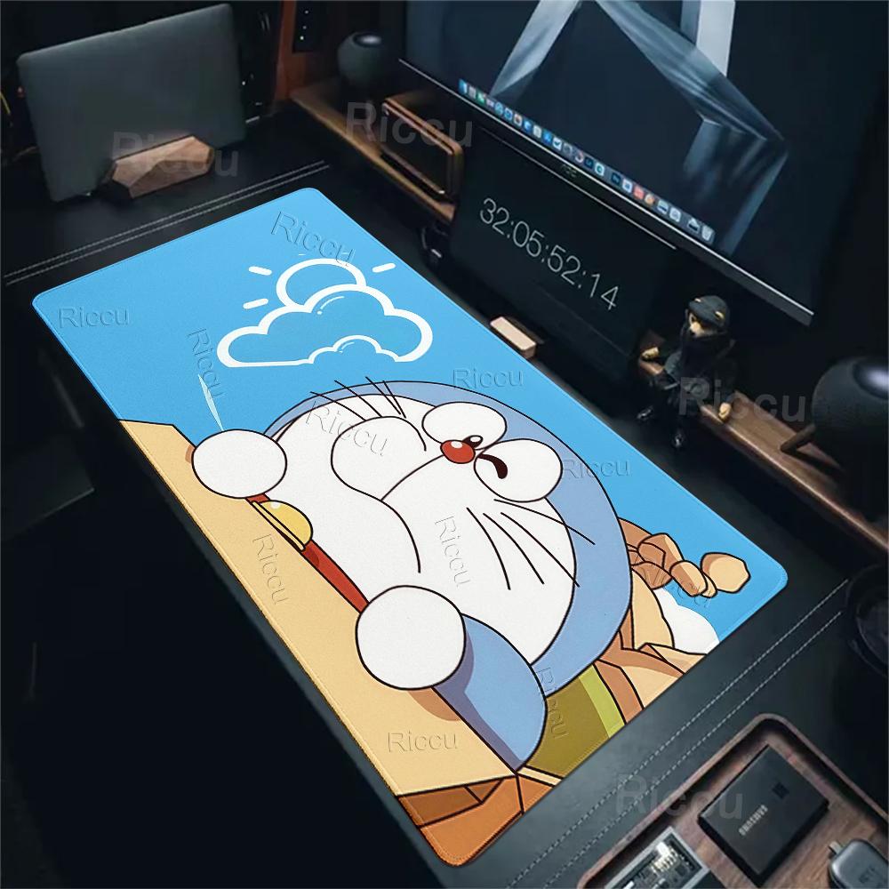 Large Anime Mouse Pads Kawaii D-doraemon Pattern Anti-slip Desk Mats Gaming Accessories Laptop Office Accessories Rubber Carpets