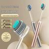 High-End Soft Bristle Toothbrush for Adults - Wave-Shaped Spiral Design, Family Pack