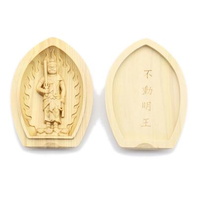 Special Buddhist Statue Standing Statue of Acala Incense Holder Buddha Guardian Deity Year of the Rooster Width Boxwood Wood Carving 17551 Kurita's