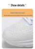 Women's Autumn Flyknit Thick Sole Casual Running Shoes - Breathable Mesh, Large Size, Comfortable Sport Sneakers for Mom
