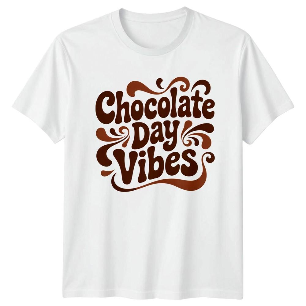 Chocolate Day Vibes TShirt Groovy Retro Chocolate Lovers Gift S