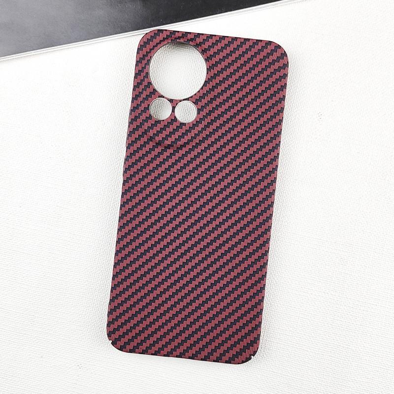 Luksusowe Ultracienkie Etui na Telefon z Teksturą Włókna Węglowego Dla Huawei Nova 13 12 11 Pro Ultra 12s Lite Odporne na Odciski Palców Twarde PC Pełna Ochrona Pokrowiec