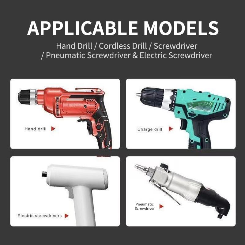 9Pcs Metric Hex Socket Drill Bits Chuck Adapter Power Nut Driver Set Electronic Hex Key Socket Kit With 1/4 Inch Hex Shank