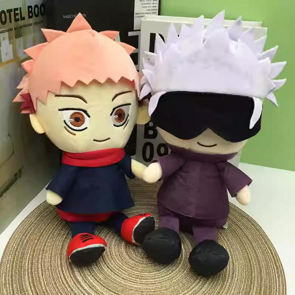 20cm Jujutsu Kaisen Plush Toys Anime Gojo Plushies Fushiguro Megumi Kugisaki Nobara Gojo Satoru Soft Stuffed Dolls Kids Gifts