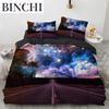 Galaxy Duvet Cover Twin King Size For Teens Boys Starry Sky Bedding Set Microfiber Outer Space Theme Decor Comforter Cover