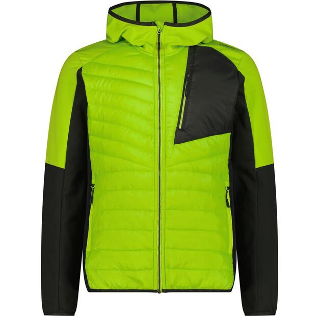 Куртка CMP Hybridjacke aus Fleece-Stretch Performance mit Kapuze EU 50