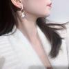 Sweet Personality Girl Moon Korean Asymmetric Earrings Rabbit Drop Earrings Anti Allergy Enamel