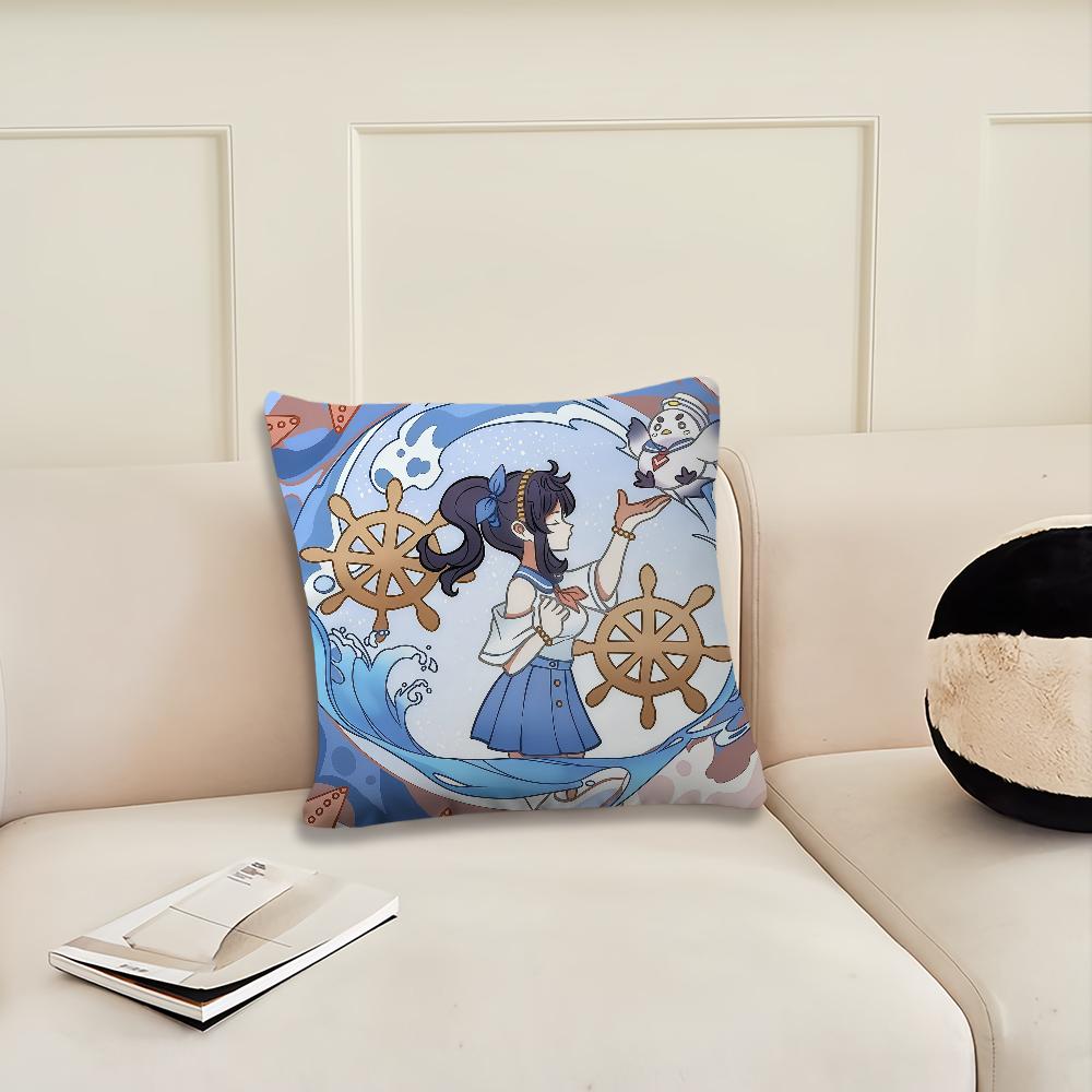 Game Genshin Impact cute e cushion cover Pillow Cover Decoration Room Home Sofa living Office Car Nordic Simplicity