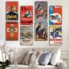 Vintage Motocross Poster Metal Tin Signs Motorcycle Grand Prix Metal Plaque Decor Wall Decor for Garage Moto Club Man Cave Bar