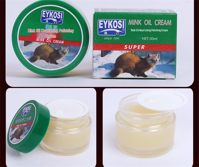 Mink Oil Leather Care: Waterproof Nourishing Polishing Wax for Jackets & Shoes