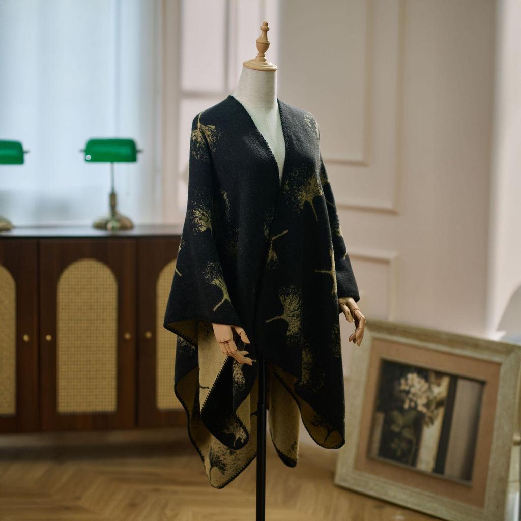 Women's Ethnic Style Shawl - 2025 Autumn/Winter Collection - Cozy Cloak for Travel and Everyday Wear