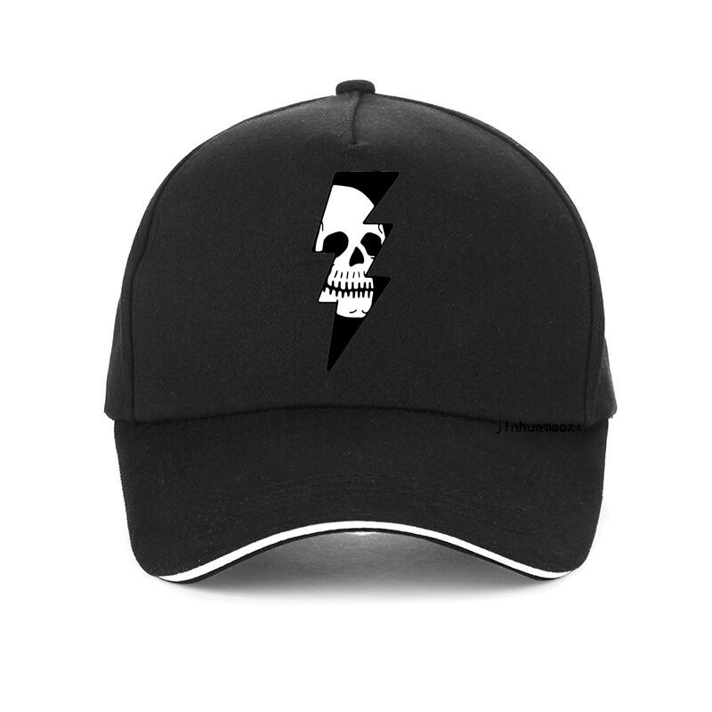 Thunder Skull Badge Lightning Skull Baseball Cap Fashion Casual Unisex Snapback Hats Summer Adjustable Dad Hat