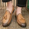 Trend New British Yellow Red Tassel Driving Shoes For Men Dress Evening Wedding Office Footwear Prom Sapato Social Masculino