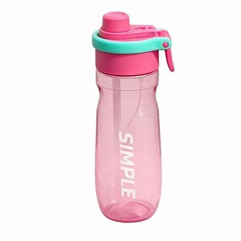 With Straw Drinking Bottles Portable Drinking Cup Outdoor Goods Spray Bottle Outdoor