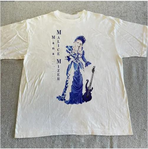 SALE Rare MALICE MIZER Band and Guitar Short Sleeve Full Size Unisex Tshirt Unisex T-Shirt L
