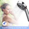 High Pressure Shower Head Water-saving 7 Water Modes Shower Nozzle (A)