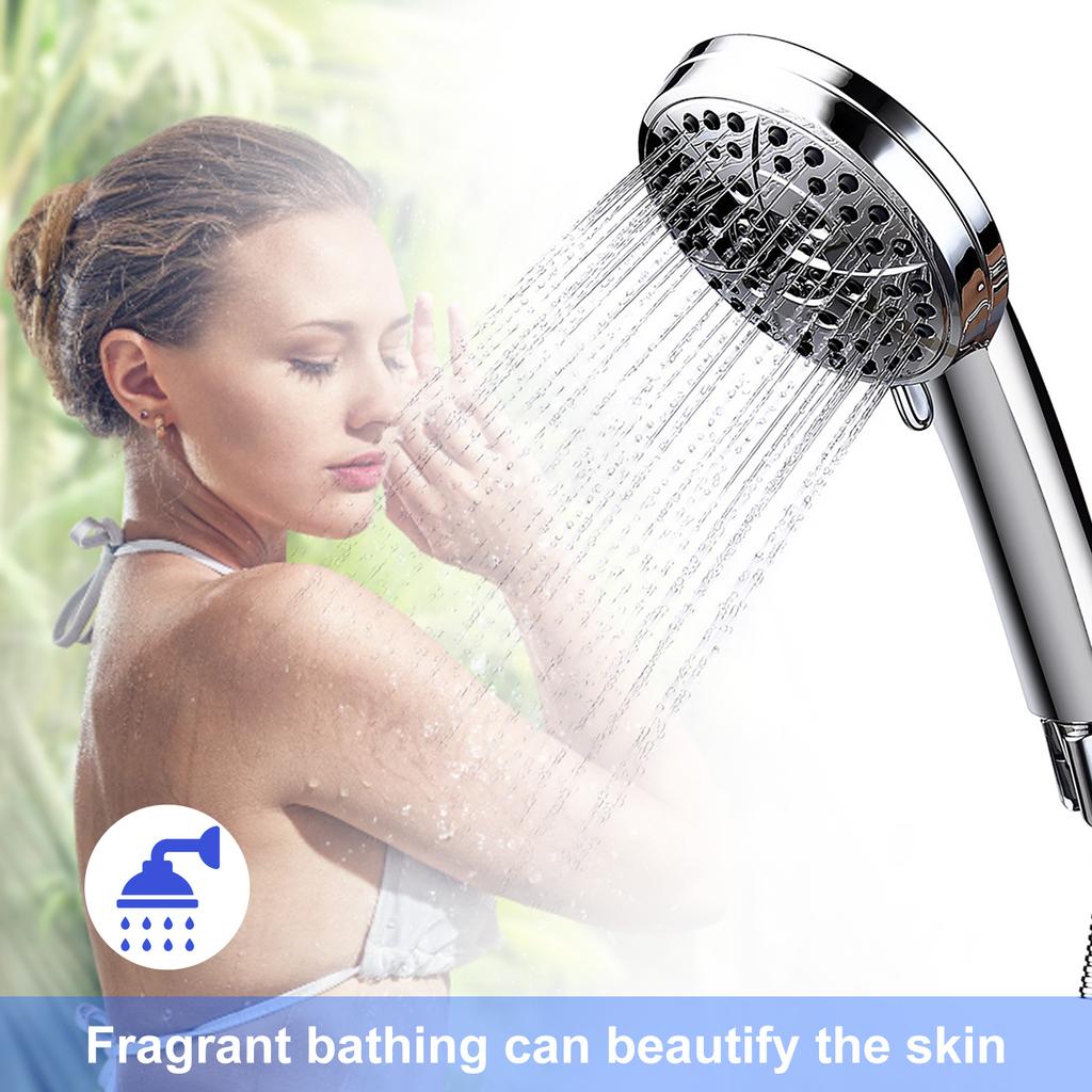 High Pressure Shower Head Water-saving 7 Water Modes Shower Nozzle (A)