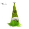 Seasonal Decorative Hanging Items Christmas Tree Green Haired Plush Ornament, Stuffed Animal Doll Dwarf Indoor Outdoor Holiday Decor Figurine, Festive