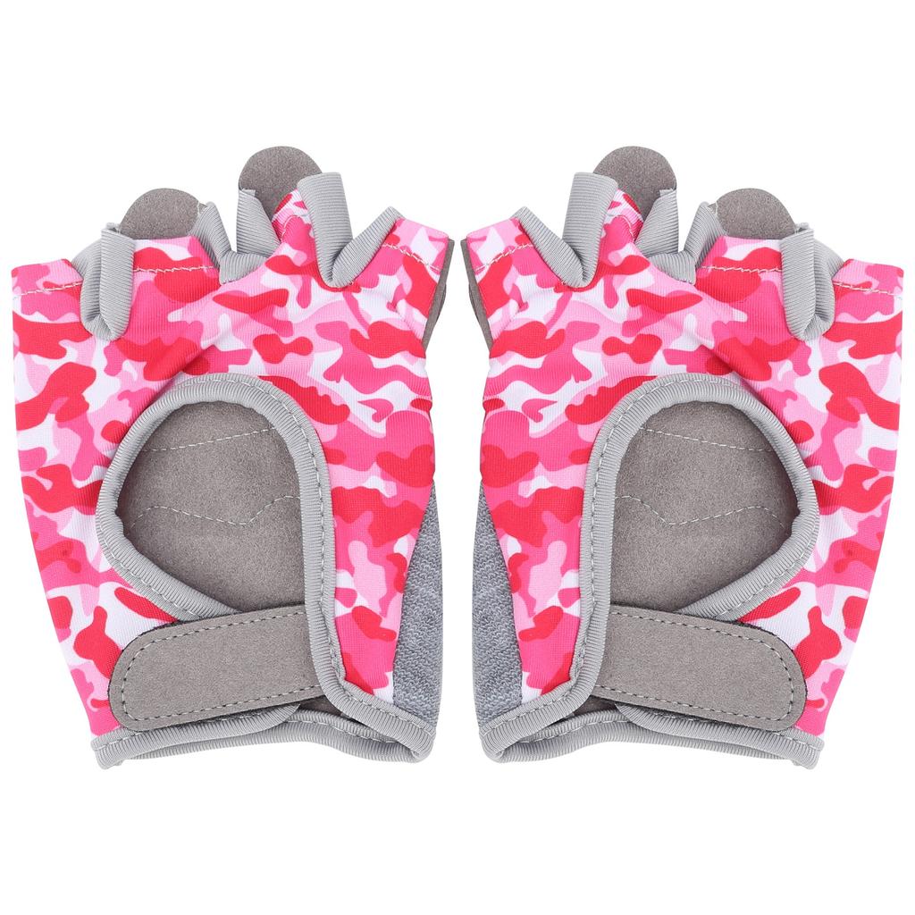 1 Pair Kids Half Finger Cycling Gloves NonSlip Breathable Gloves for Riding Bicycle Sports(XS )