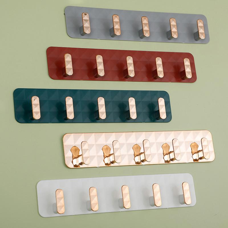 Držák na klíče na zeď Vodotěsný Samolepicí Nástěnný háček pro zavěšení klíčů Oblečení Věšák na kabáty Držák na ručníky Koupelnové doplňky