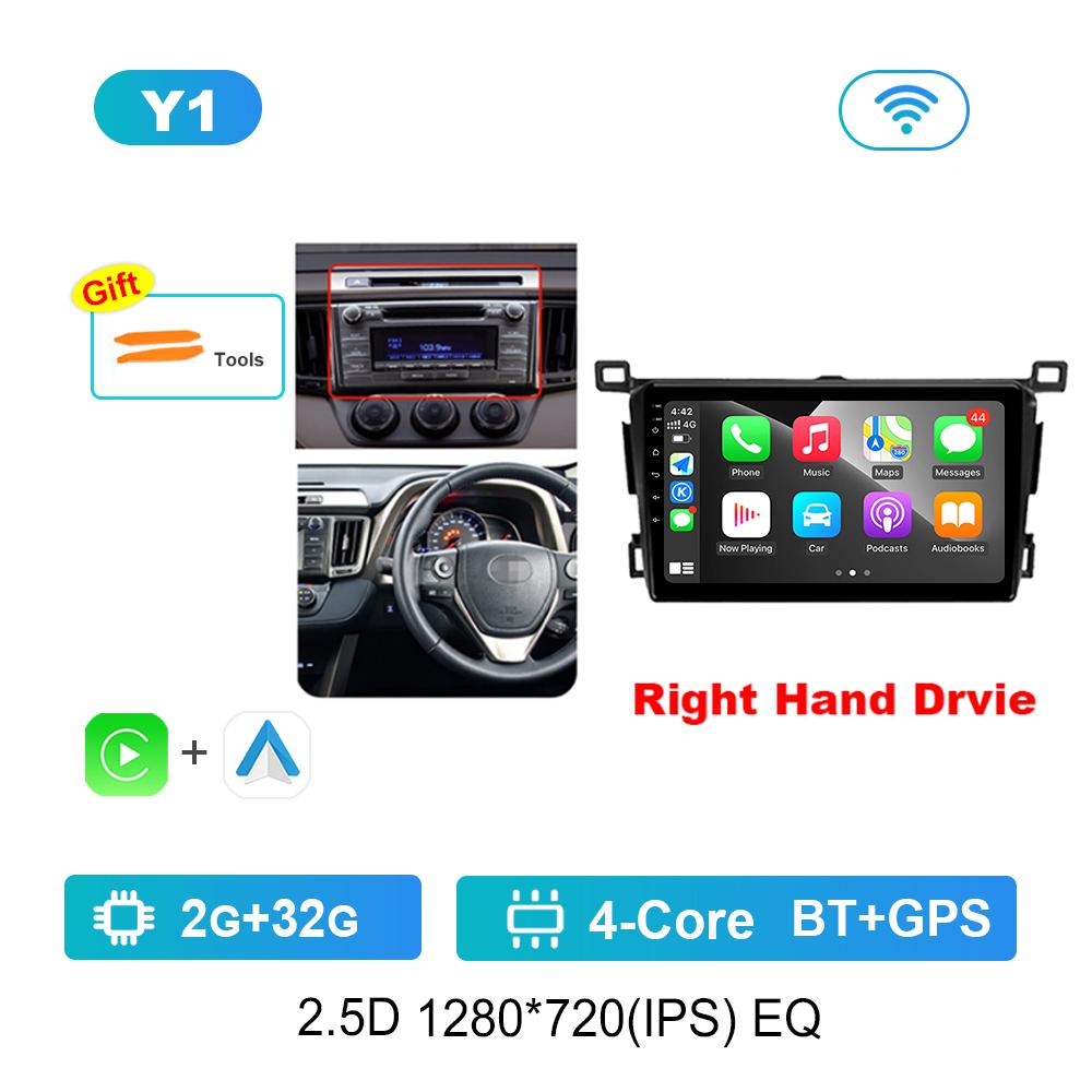 

Правый руль Android OS для Toyota RAV4 4 XA40 5 XA50 2012 - 2018 Автомагнитола Мультимедийный проигрыватель DSP Стерео GPS 4G Разделенный экран